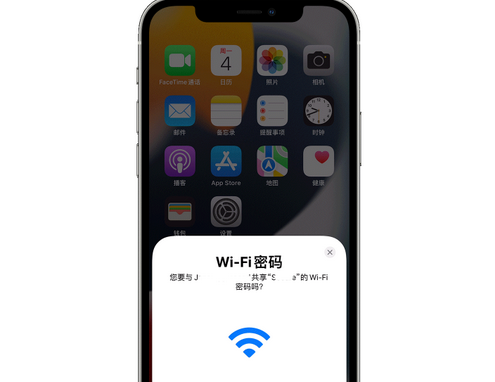 坡头苹果15维修店分享iPhone15如何共享Wi-Fi密码 